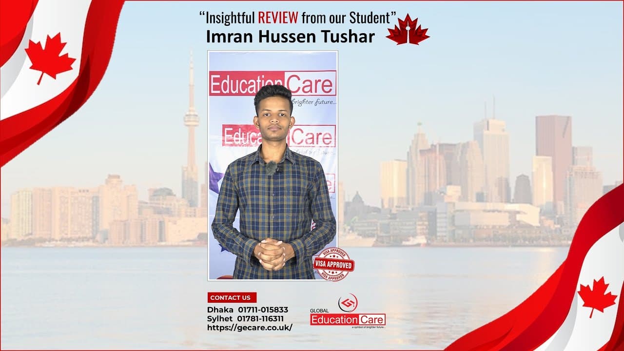 Imran Hussen Tushar Secures Student Visa of Canada