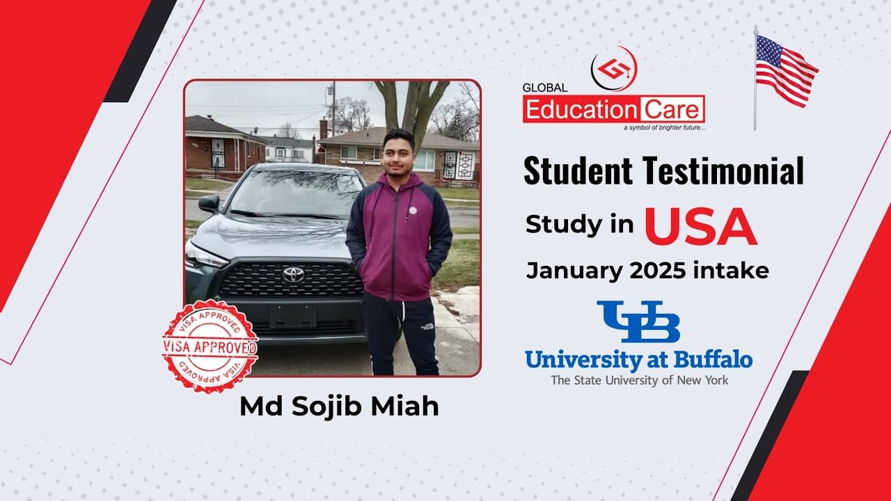𝐒𝐭𝐮𝐝𝐞𝐧𝐭'𝐬 𝐑𝐞𝐯𝐢𝐞𝐰 : Congratulations to '𝑴𝒅 𝑺𝒐𝒋𝒊𝒃 𝑴𝒊𝒂𝒉' for getting the USA Student Visa!
