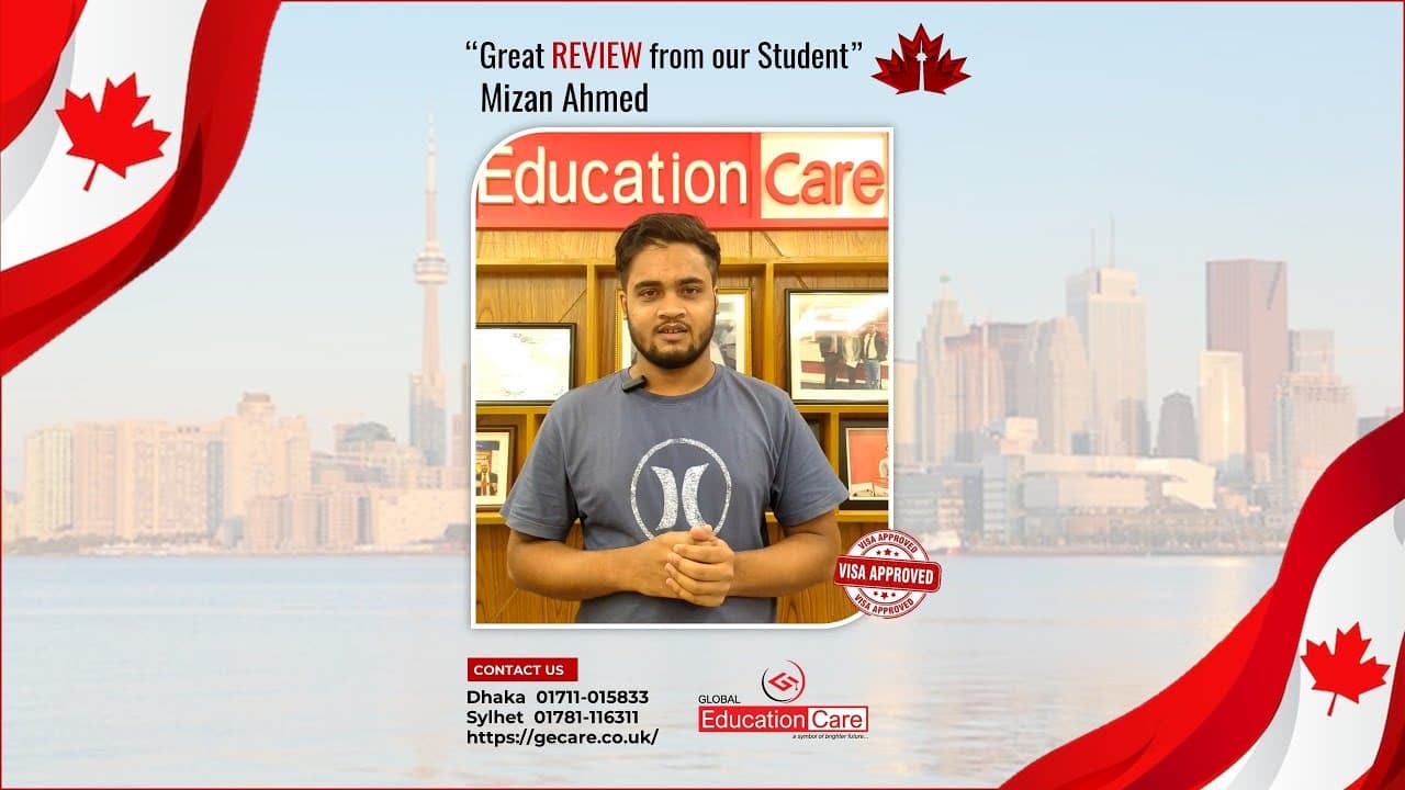 Mizan Ahmed Secures Student Visa for Centennial College, Canada