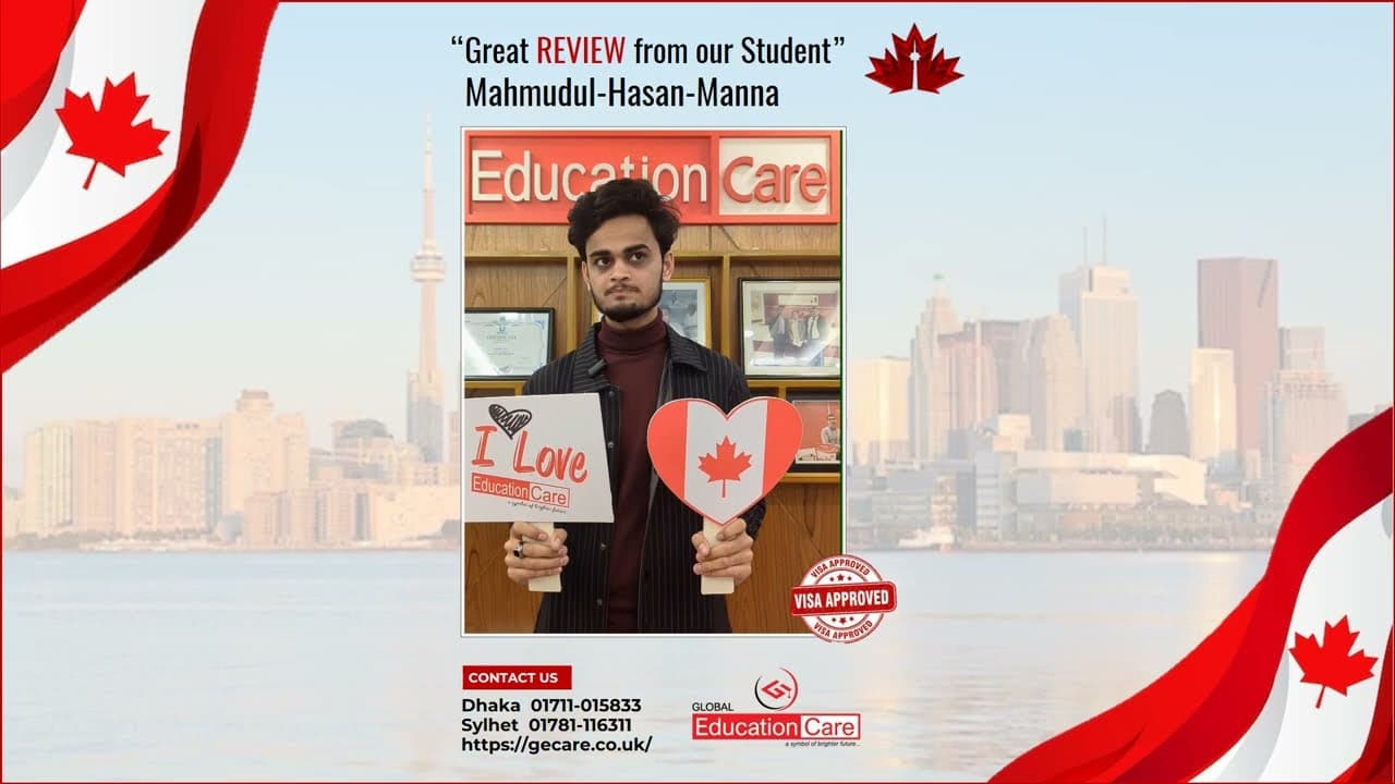 Mahmudul Hasan Manna Secures Student Visa of Canada