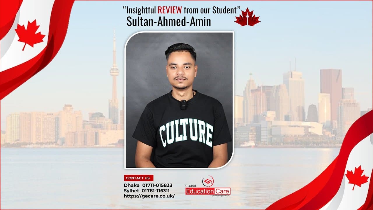 Sultan Ahmen Amin Secure Student Visa for Business Administration Program at Yorkville University in Canada