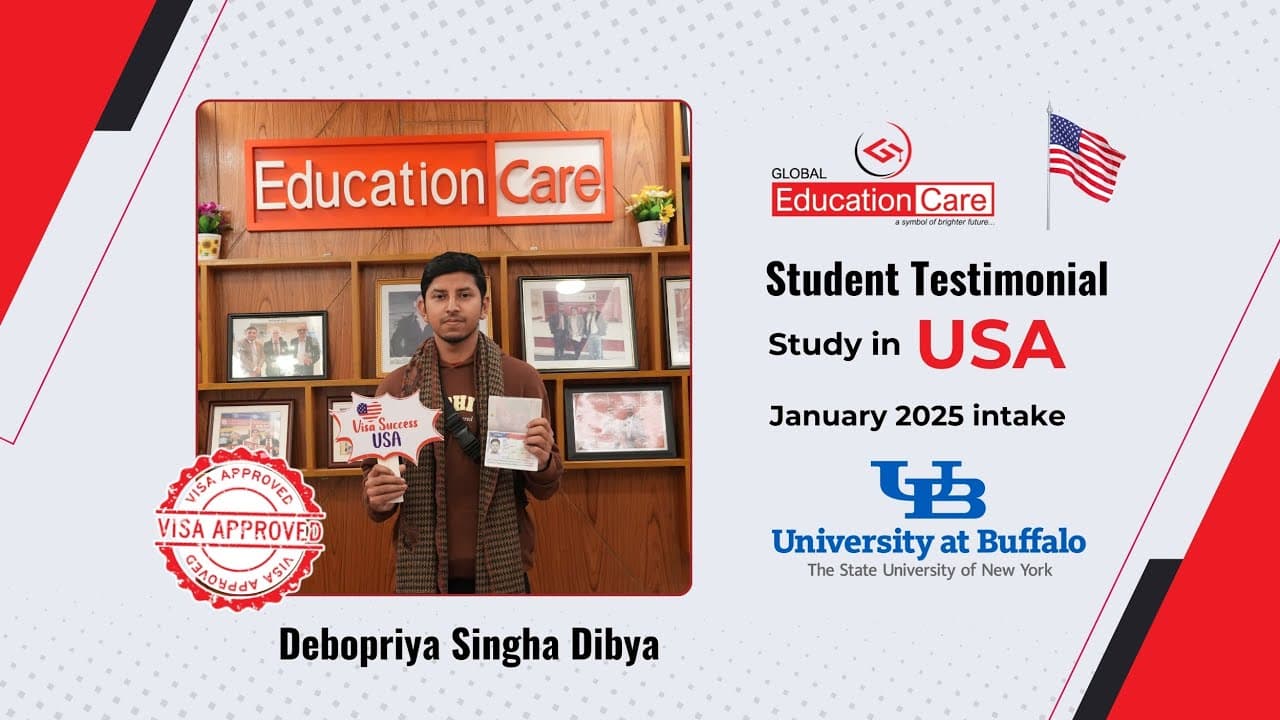 𝐒𝐭𝐮𝐝𝐞𝐧𝐭'𝐬 𝐑𝐞𝐯𝐢𝐞𝐰 : Congratulations to '𝑫𝒆𝒃𝒐𝒑𝒓𝒊𝒚𝒂 𝑺𝒊𝒏𝒈𝒉𝒂 𝑫𝒊𝒃𝒚𝒂' for getting the USA Student Visa!