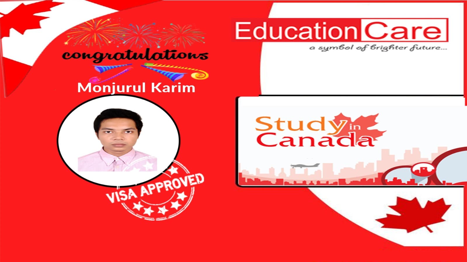 Canada visa success (Monjurul Karim)