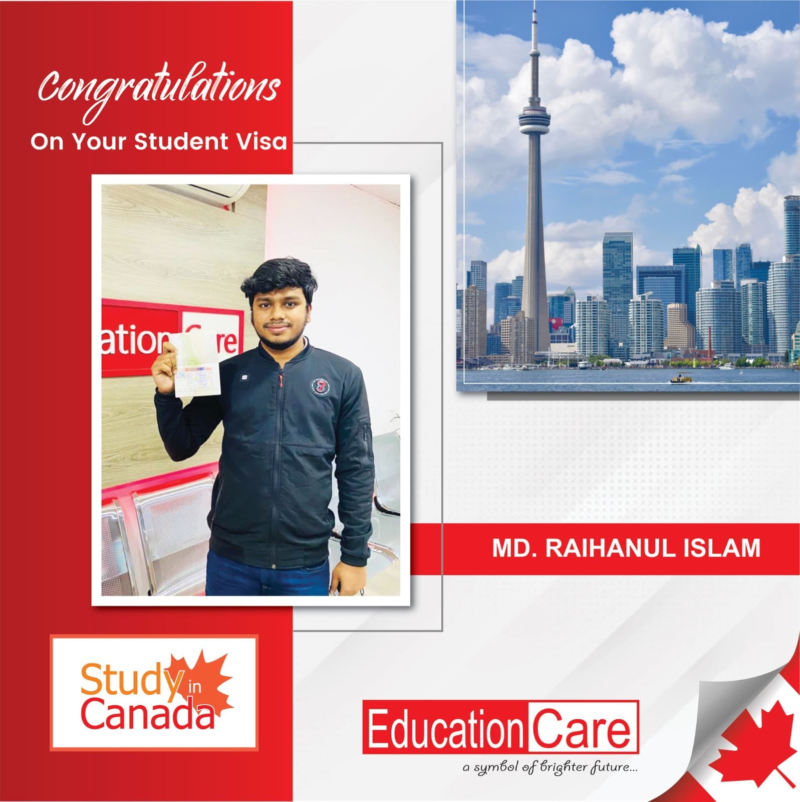 Canada visa success (MD. Raihanul Islam)