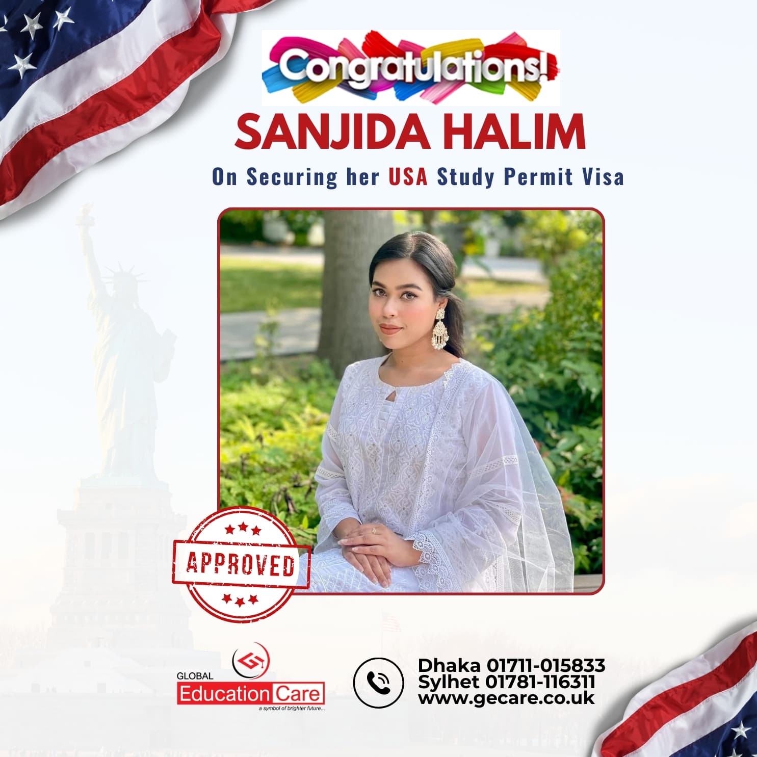 USA Visa Success (Sanjida Halim Visa Success )