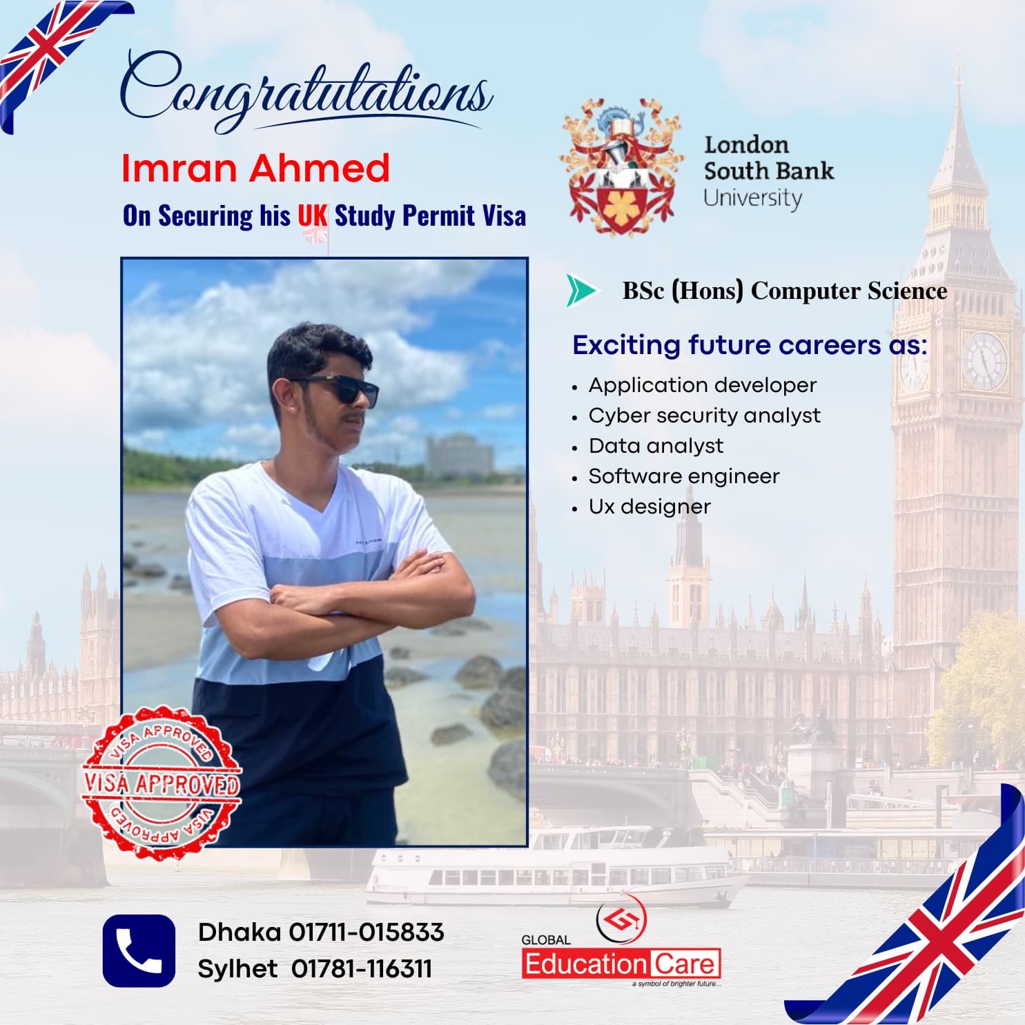 Imran Ahmed Visa Success